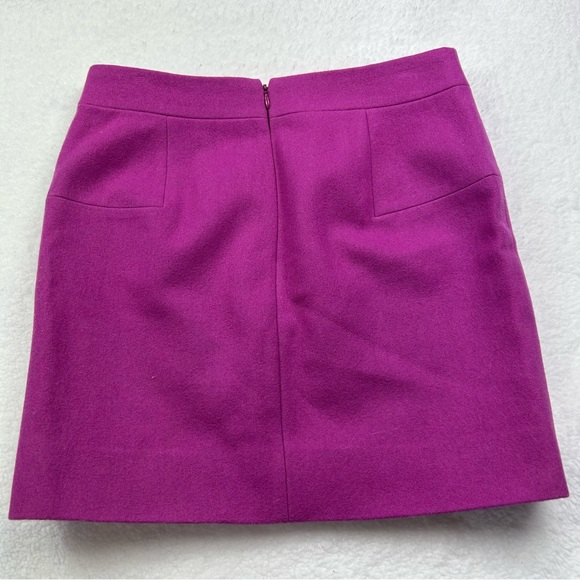 J. Crew Skirts J Crew Felted Wool Mini Skirt In Pink Fuchsia Poshmark